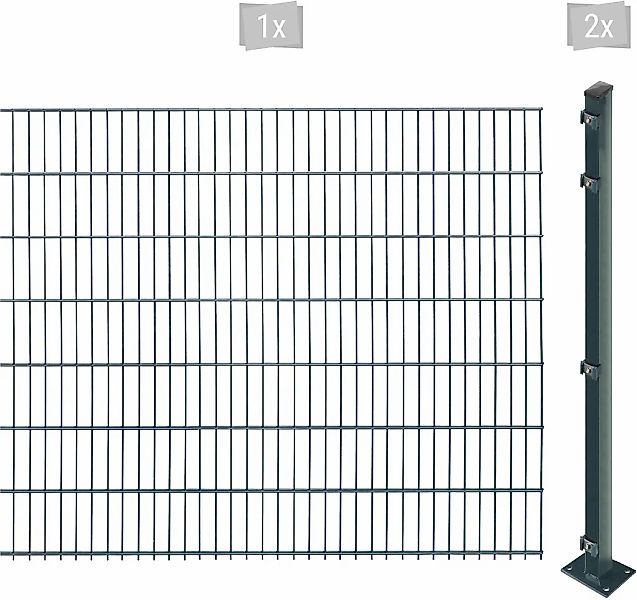 Arvotec Doppelstabmattenzaun "EASY 143 zum Aufschrauben" Zaunhöhe 143 cm, Z günstig online kaufen