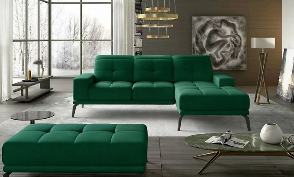 JVmoebel Ecksofa, Grüne L-förmige Couch günstig online kaufen