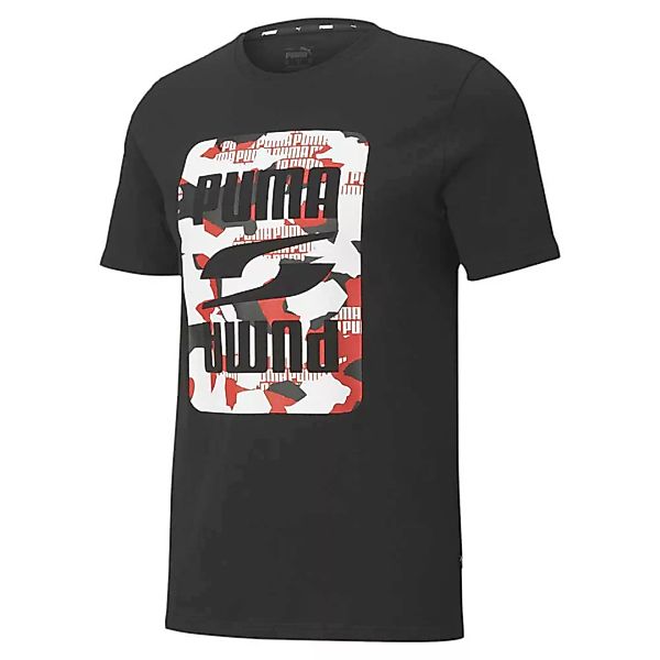 Puma Rebel Camo Graphic Kurzarm T-shirt L Cotton Black günstig online kaufen