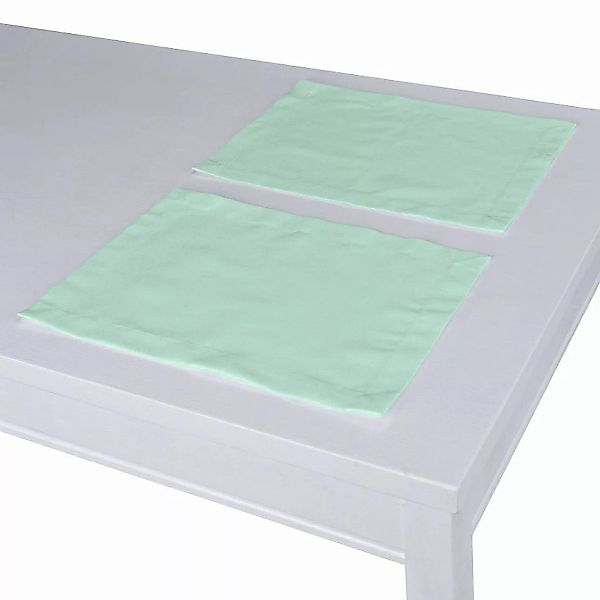 Tischset 2 Stck., mintgrün, 30 x 40 cm, Loneta (133-37) günstig online kaufen