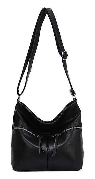 ITALYSHOP24 Schultertasche Damen Tasche Shopper Umhängetasche CrossOver Han günstig online kaufen