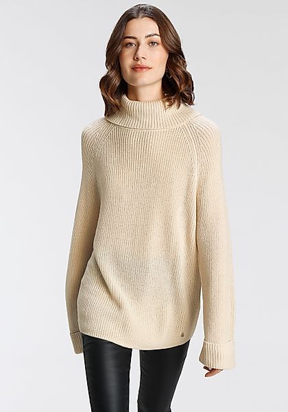 AJC Rollkragenpullover, in lässig weiter Form mit turn-up Ärmelabschlüssen günstig online kaufen