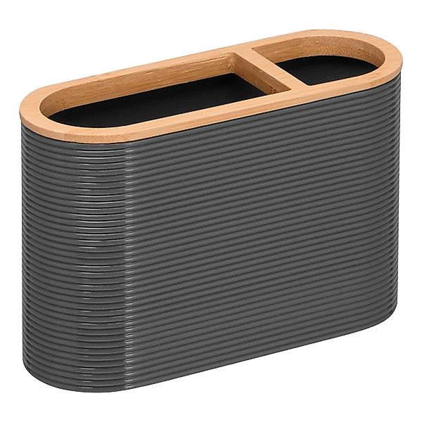 bremermann Zahnputzbecher Zahnbürstenhalter SEGNO aus Bambus und Kunststoff günstig online kaufen