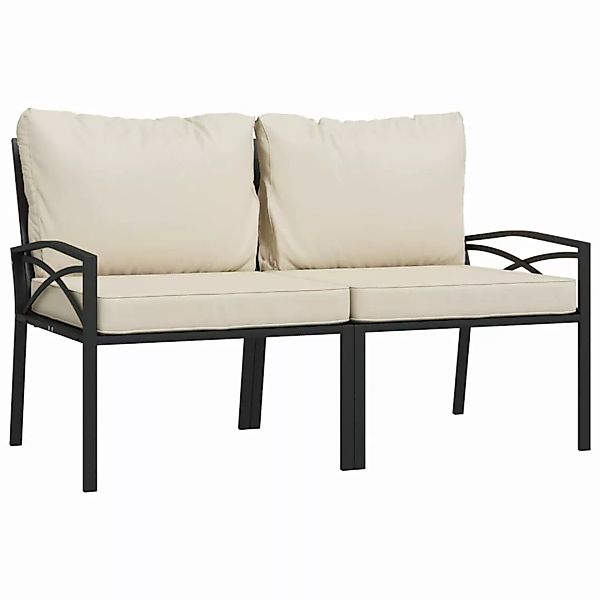 vidaXL Loungesofa Gartenstühle mit Sandfarbigen Kissen 2 Stk. 62x75x79 cm S günstig online kaufen