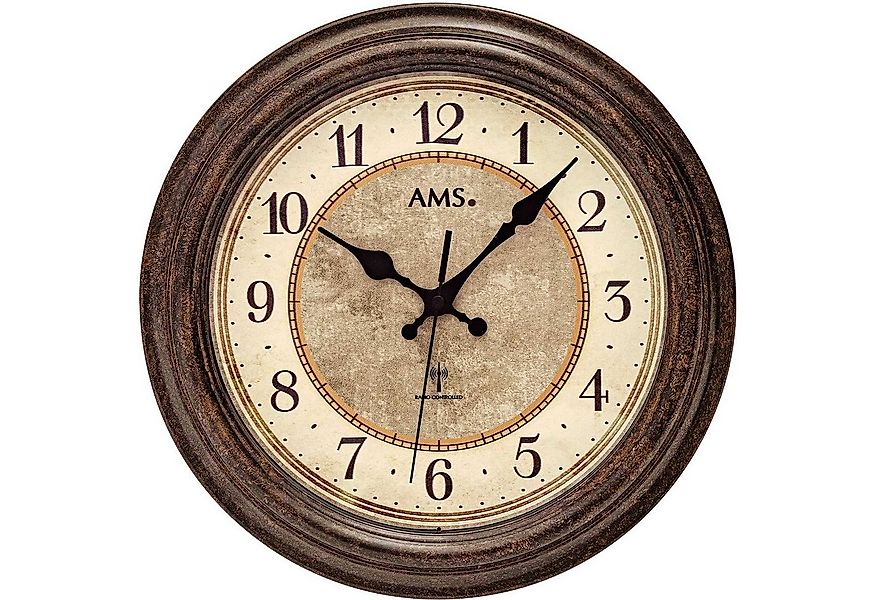 AMS Wanduhr Wanduhr klassisch Antik-Optik 28 cm - AMS Modell: 5544 günstig online kaufen