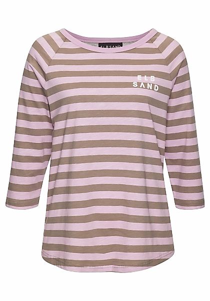 Elbsand 3/4-Arm-Shirt, mit Streifen, Rundhalsausschnitt, Jerseyshirt günstig online kaufen