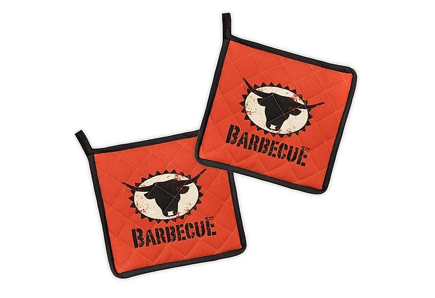 Kracht Topflappen Barbecue, (Set, 2-tlg., Set), 2er Set Topflappen, wattier günstig online kaufen