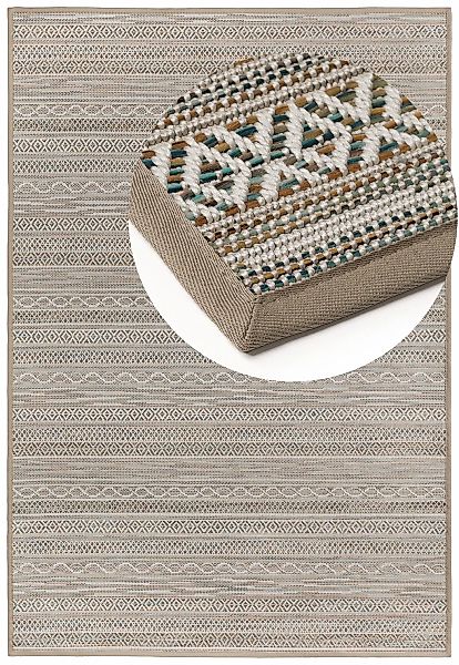 Dekowe Teppich "Joy Barbados beig" rechteckig 10 mm Höhe meliert, gestreift günstig online kaufen