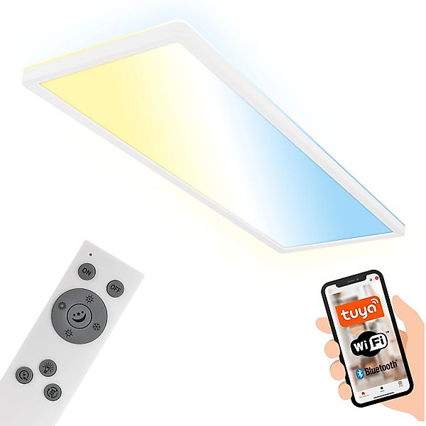 Brilo Wifi-LED Panel Tava 22 W Smart App- Sprachgesteuert CCT Weiß günstig online kaufen