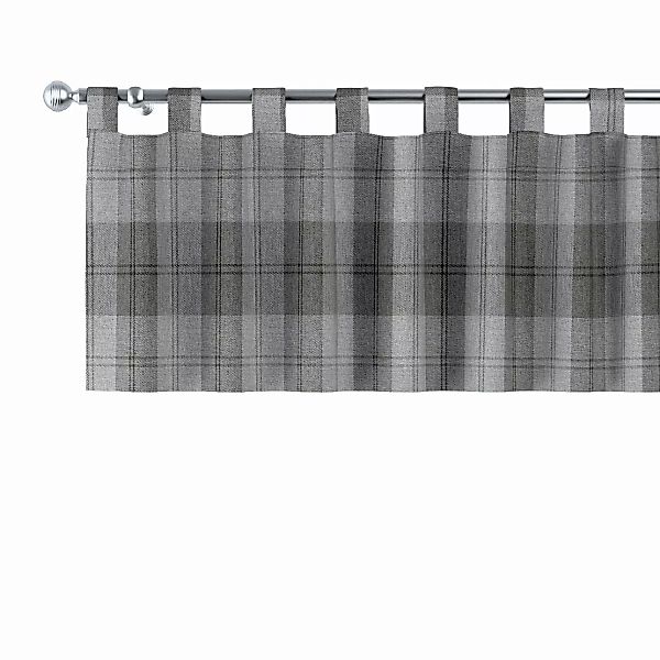 Kurzgardine mit Schlaufen, grau-anthrazit, 130 x 40 cm, Edinburgh (115-75) günstig online kaufen