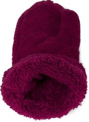styleBREAKER Fäustlinge Strickhandschuhe Fäustlinge mit Rauten günstig online kaufen