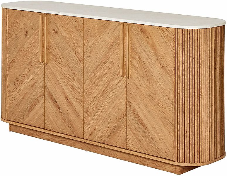 Jahnke Sideboard "ARROW SB 160", (1 St.), Sideboard, abgerundet, Fischgrät- günstig online kaufen