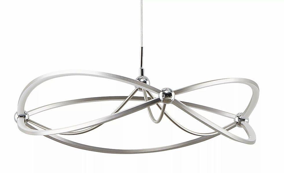 Trio LED-Pendelleuchte Nickel-matt geschwungen  Charivari ¦ silber ¦ Maße ( günstig online kaufen