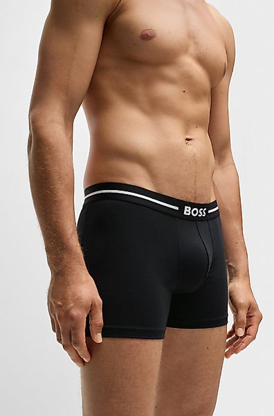 BOSS Boxershorts "BoxerBr 3P Bold", (3 St.), mit Boss Logo-Elastikbund günstig online kaufen