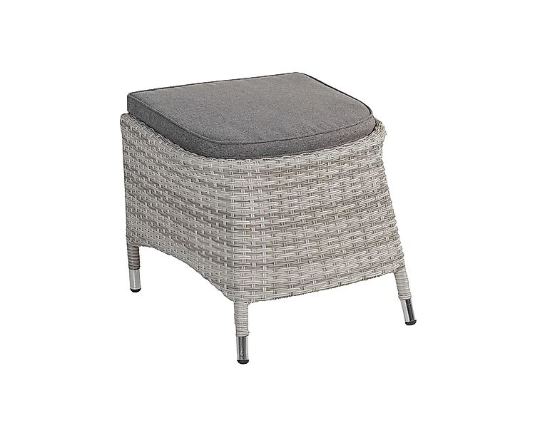 dasmöbelwerk Gartenlounge-Hocker Hocker Fußbank Rio, grau, günstig online kaufen
