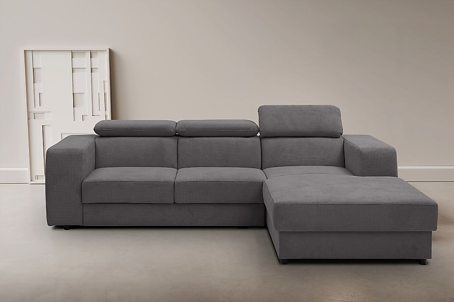 WERK2 Ecksofa "Cherry, modernes Sofa mit Komfortfunktionen, Breite 270cm, L günstig online kaufen