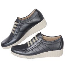 Christian Materne Lackleder-Schuhe Mokassin in Schnüroptik günstig online kaufen