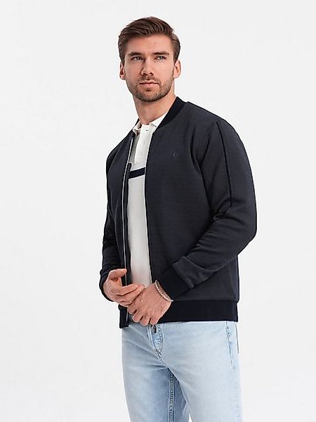 OMBRE Bomberjacke Leichte Herren-Bomberjacke mit Logo-Futter silberner Reiß günstig online kaufen