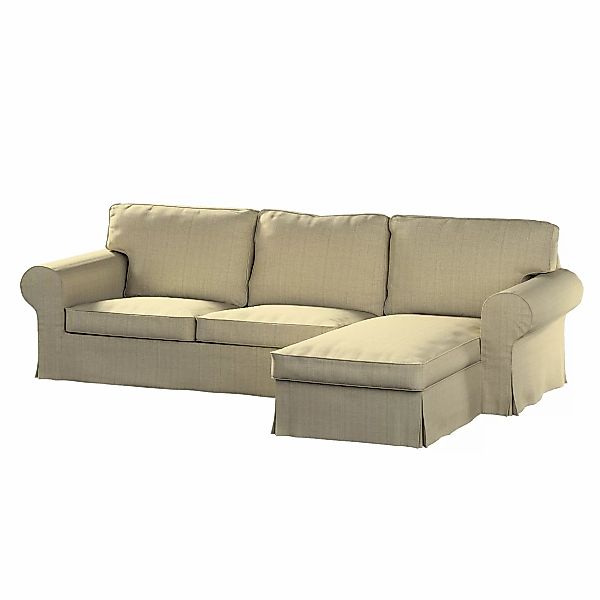 Bezug für Ektorp 2-Sitzer Sofa mit Recamiere, beige-creme, Ektorp 2-Sitzer günstig online kaufen