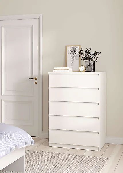 INOSIGN Kommode »Naia, Aufbewahrung, 5 Schubladen, Matt-Optik, grifflose Fr günstig online kaufen