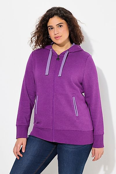 Ulla Popken Sommerjacke Hoodiejacke Waffelpikee Kapuze günstig online kaufen