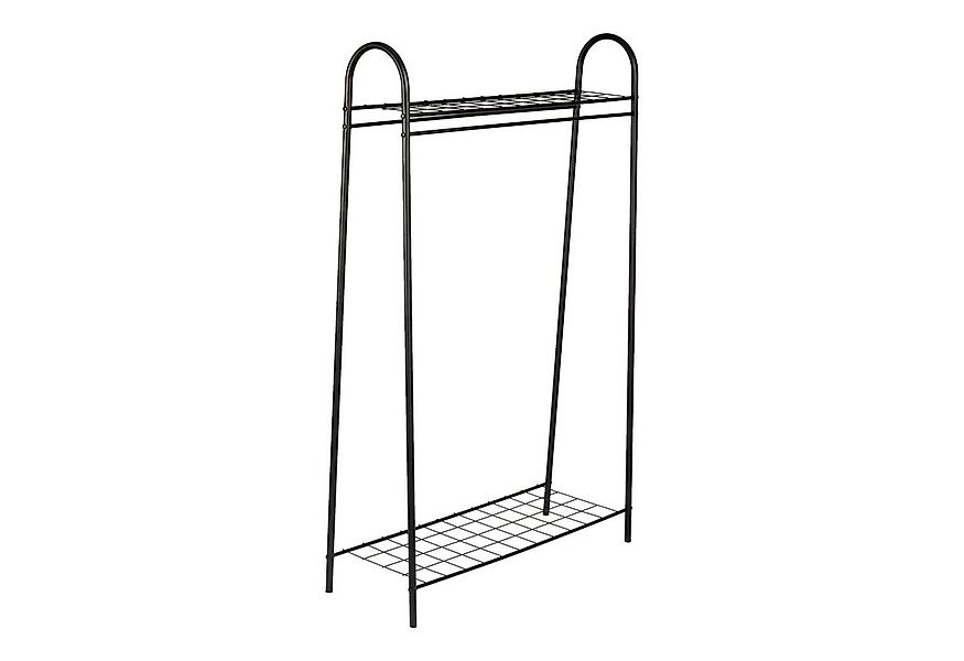 en.casa Garderobenständer, »Hvorslev« mit Kleiderstange freistehend Schwarz günstig online kaufen