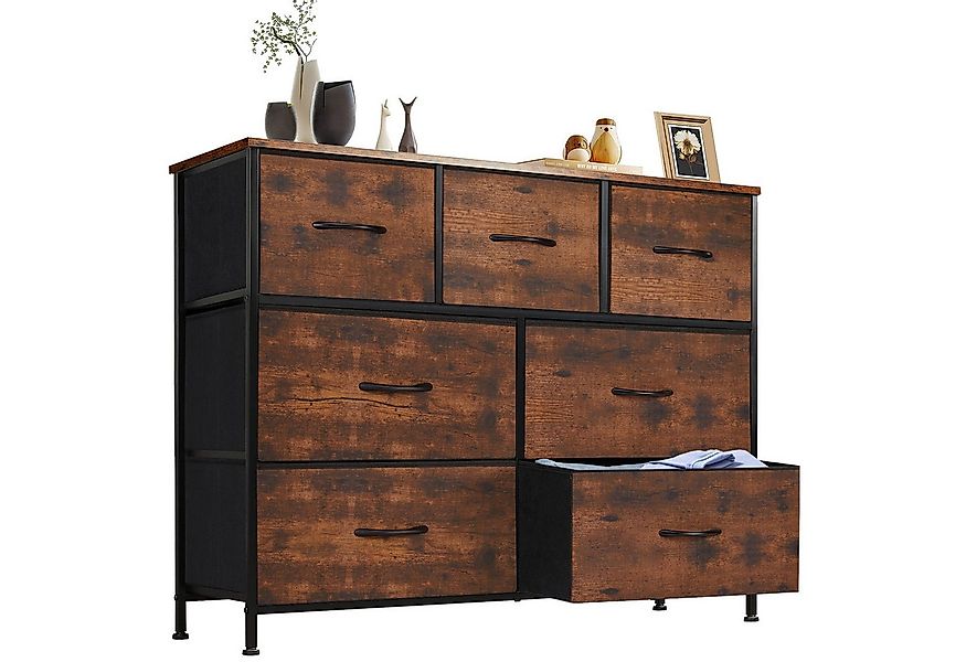 DUMOS Stauraumschrank Kommode mit Stoffschubladen, Stoffkommode für Schlafz günstig online kaufen