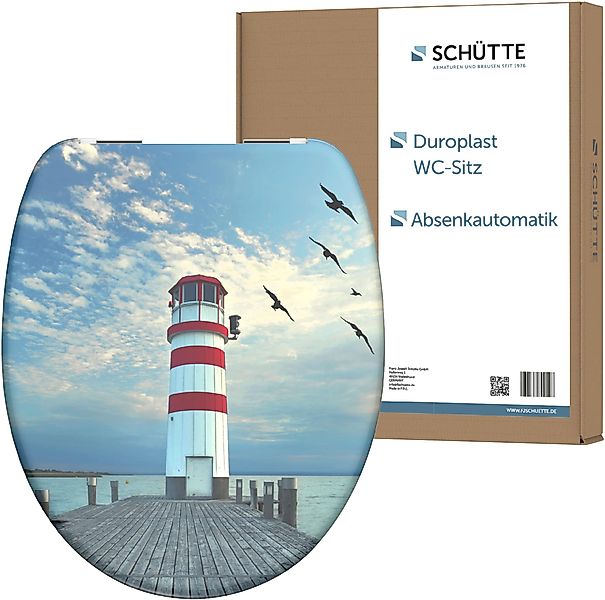 Schütte WC-Sitz Lighthouse, Duroplast, mit Absenkautomatik günstig online kaufen
