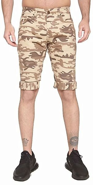John Kayna Shorts Herren Jeans Kurze Hose Männer Bermudas Camouflage (Kurze günstig online kaufen