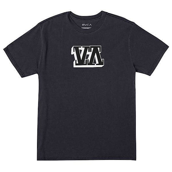 Rvca Defer Big Block Kurzärmeliges T-shirt S Black günstig online kaufen