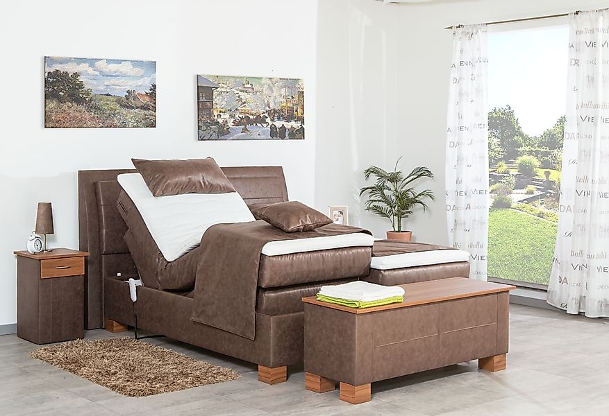 Meisterbetten Boxspringbett Like (mit Motor, 7-Zonen günstig online kaufen