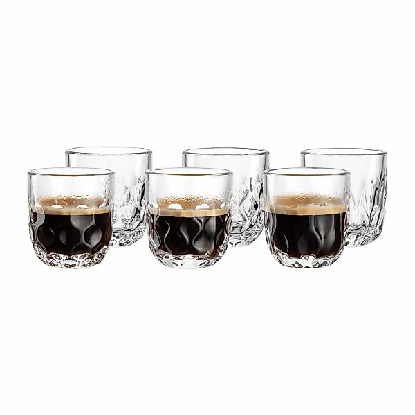 LEONARDO Espressoglas "Espressogläser-Set (1/2/3) Gocce 60 ml 6er Set trans günstig online kaufen