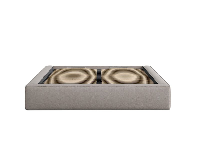 Micadoni | Bettgestell mit Stauraum Simon 200x200 Bouclé günstig online kaufen