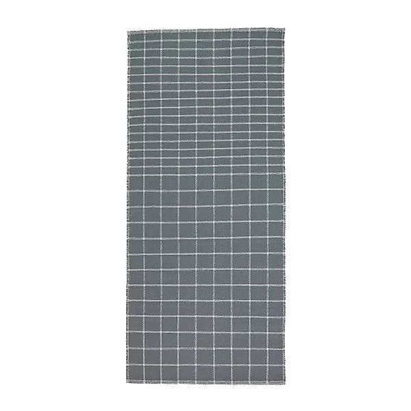 Nanimarquina - Tiles 2 Teppichläufer 80x160cm - dunkelgrau/handgewebt/Ausfü günstig online kaufen