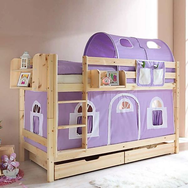 Kinderetagenbett mit Schubkasten Schubladen günstig online kaufen