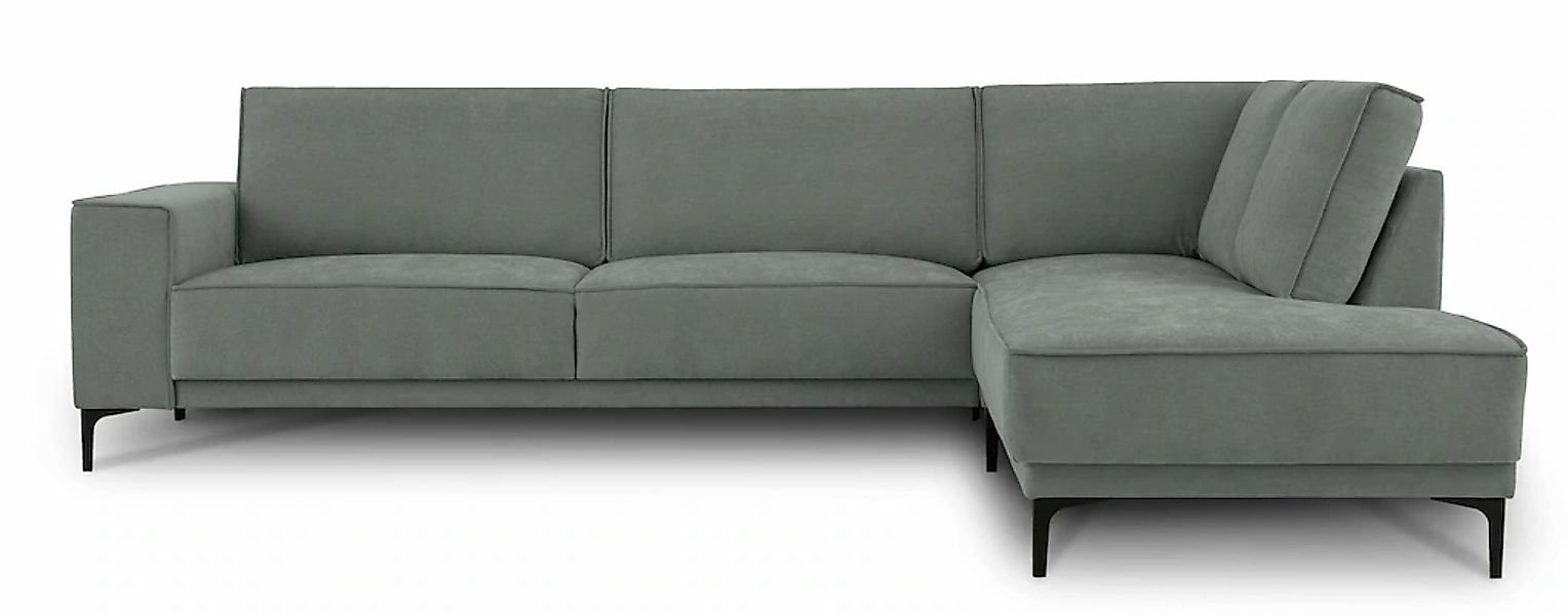 PLACES OF STYLE Ecksofa »Polsterecke Oland, Struktur, Flachgewebe, Luxus-Mi günstig online kaufen