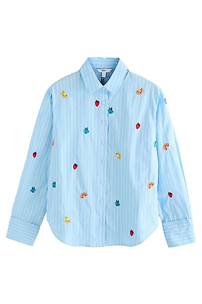 Next Langarmhemd Langarmshirt aus 100 % Baumwolle günstig online kaufen