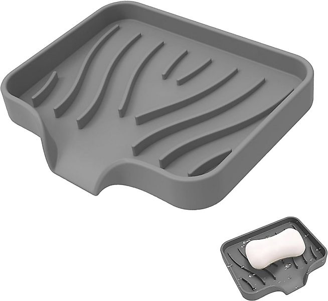 Coonoor Seifenschale Seifenschale mit Ablauf Silikon Rutschfreies günstig online kaufen