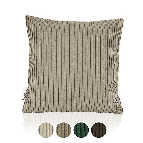 Lycce Dekokissen Kissenbezug aus trendigem Cordstoff günstig online kaufen