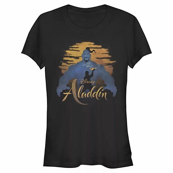 Disney - Aladdin - Gruppe Genie Silhouette - Frauen T-Shirt günstig online kaufen