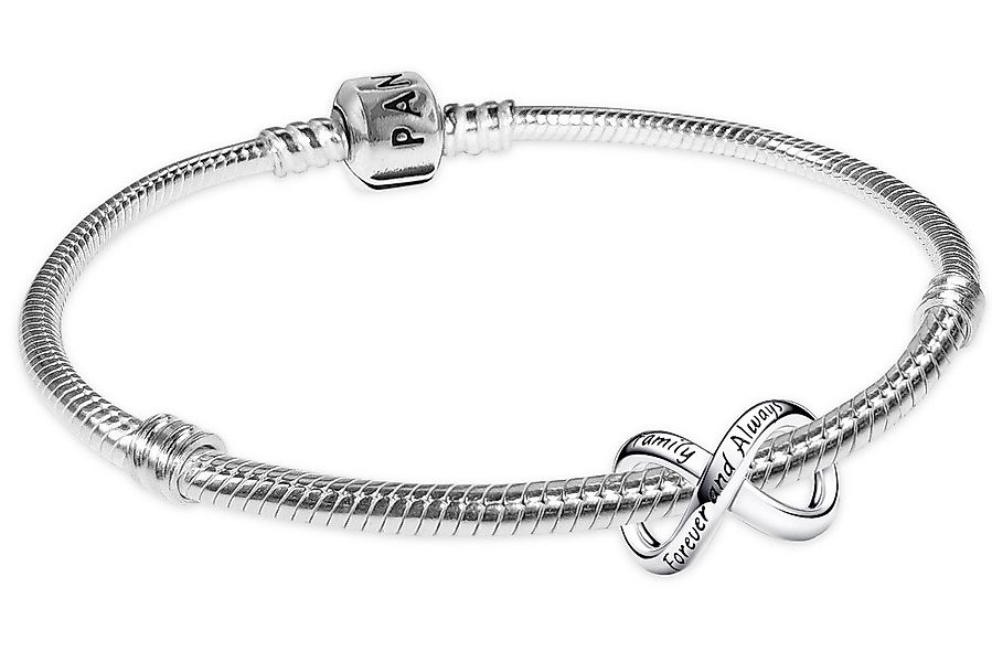 Pandora Charm-Armband DamenStarter-Set Für Immer & Ewig Unendlichkeit Silbe günstig online kaufen