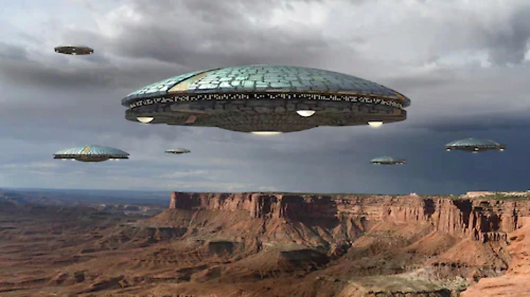 Papermoon Fototapete »UFO-Invasion« günstig online kaufen