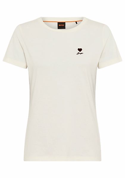 BOSS ORANGE T-Shirt "Elove Premium Damenmode" aus Baumwolle, Rundhals günstig online kaufen