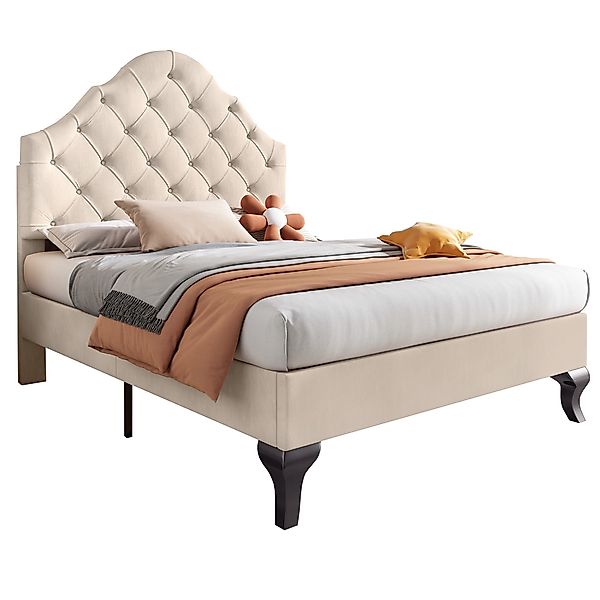 OKWISH Polsterbett Jugendbett (Samt Einzelbett, mit günstig online kaufen