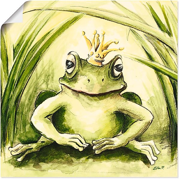 Artland Wandbild "Kleiner Frosch", Geschichten & Märchen, (1 St.), als Alub günstig online kaufen