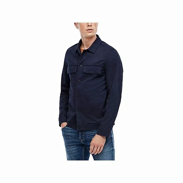 s.Oliver Langarmhemd dunkel-blau (1-tlg) günstig online kaufen