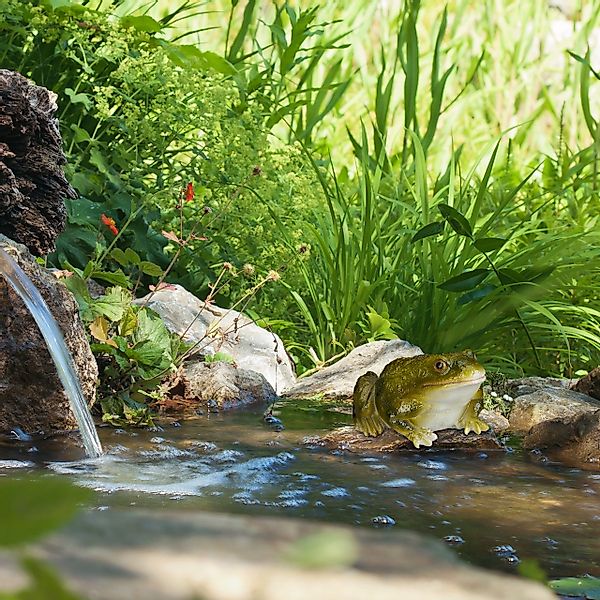 relaxdays Gartenfigur 2 x Gartenfigur Frosch günstig online kaufen