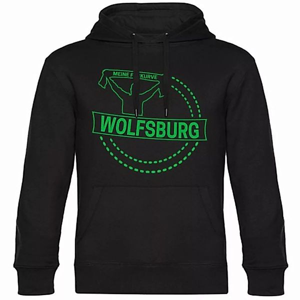 multifanshop Kapuzensweatshirt Wolfsburg - Meine Fankurve - Pullover günstig online kaufen