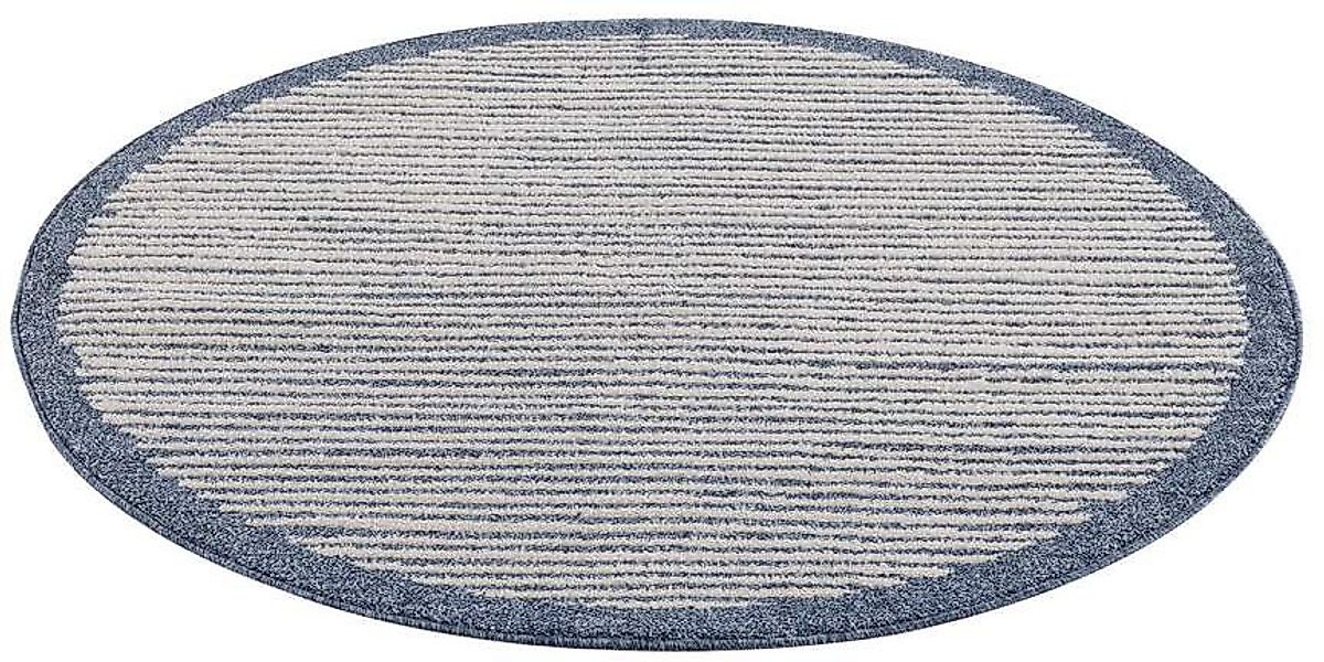 Carpet City Teppich »Art 2231«, rund, 7 mm Höhe, Kurzflor, Streifen-Muster, günstig online kaufen