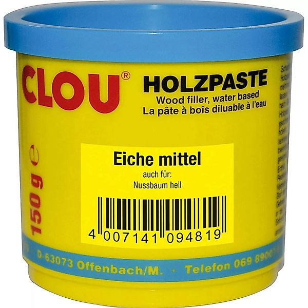 Clou Holzpaste wasserverdünnbar Eiche Mittel 150 g günstig online kaufen